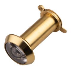 Carlisle Brass 180 Degree Door Viewer With Glass Lens - Polished Brass Glass Lens