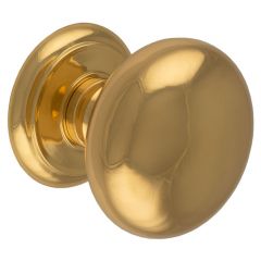 Carlisle Brass Large Round Center Door Knob - Polished Brass