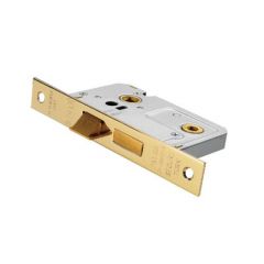 Easi - T Residential Bathroom Lock - Polished Brass 76mm (57mm Backset)