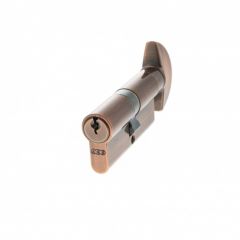 AGB-Atlantic Euro Profile 5 Pin Cylinder Key & Turn - Copper 60mm