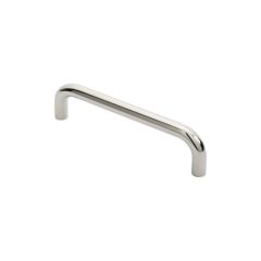 Eurospec Grade 304 Stainless Steel Bolt Through D Pull Handle 19mm dia - Polished Stainless Steel 225mm Centres