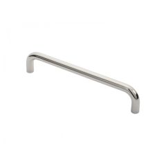 Eurospec Grade 304 Stainless Steel Bolt Through D Pull Handle 19mm dia - Polished Stainless Steel 300mm Centres