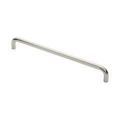 Eurospec Grade 304 Stainless Steel Bolt Through D Pull Handle 19mm dia - Polished Stainless Steel 450mm Centres