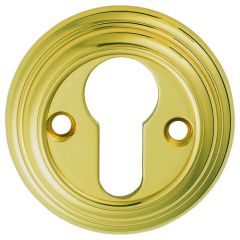 Carlisle Brass Delamain Euro Profile Escutcheon - Polished Brass