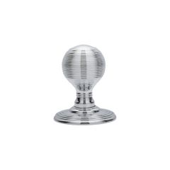 Fulton and Bray Ringed Mortice Knob (Concealed Fix) - Polished Chrome