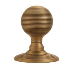 Carlisle Brass Delamain Reeded Mortice Knob (Concealed Fix) - Florentine Bronze