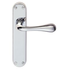 Manital Astro Lever on Backplate - Polished Chrome Latch