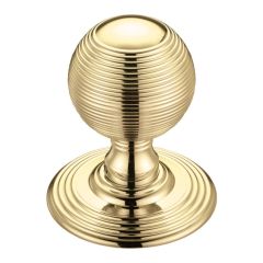 Fulton and Bray Ringed Mortice Knob (Concealed Fix) - Polished Brass