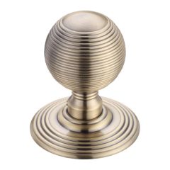 Fulton and Bray Ringed Mortice Knob (Concealed Fix) - Florentine Bronze