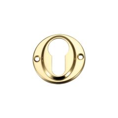 Fulton & Bray Euro Profile Escutcheon - Polished Brass
