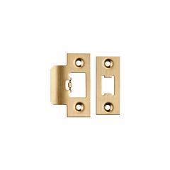 Eurospec Forend Strike & Fixing Pack to suite the Heavy-duty Tubular Latch - Satin Brass