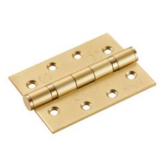 Eurospec Grade 13 Stainless Steel Ball Bearing Hinge 102 x 76 x 3mm (Sold in Pairs) - Satin Brass Square