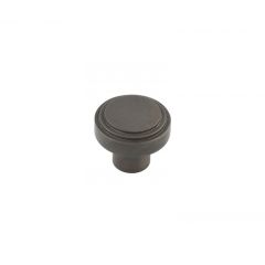 Hoxton Cropley Cupboard Knob - Dark Bronze 30mm (Knob Diameter)