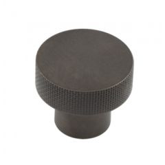 Hoxton Wenlock Knurled Cupboard Knob - Dark Bronze 40mm (Knob Diameter)