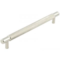 Hoxton Taplow Knurled Cabinet Handle - Polished Nickel 263mm (224mm Handle Centers)