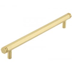 Hoxton Nile End Cap T-Bar Cabinet Handle - Satin Brass 268mm (224mm Handle Centers)