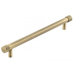 Hoxton Sturt Grooved End Cap Cabinet Handle - Antique Brass 268mm (224mm Handle Centers)