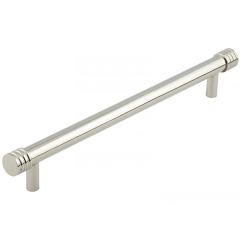 Hoxton Sturt Grooved End Cap Cabinet Handle - Polished Nickel 268mm (224mm Handle Centers)