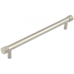 Hoxton Sturt Grooved End Cap Cabinet Handle - Satin Nickel 268mm (224mm Handle Centers)