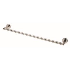Carlisle Brass Stainless Steel Single Towel Rail - Polished Stainless Steel 655mm Overall (600mm Centers)