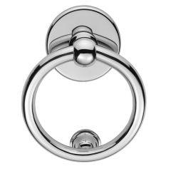 Carlisle Brass Ring Door Knocker - Polished Chrome