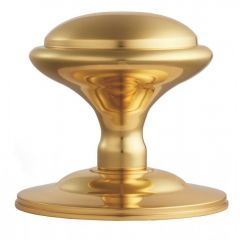 Carlisle Brass Round Center Door Knob - Polished Brass