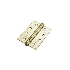 Eclipse Grade 11 Mild Stainless Steel Ball Bearing Hinge 102 x 76 x 3mm (2 Pack) - Polished Brass