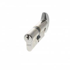 AGB-Atlantic Euro Profile 5 Pin Cylinder Key & Turn - Polished Chrome