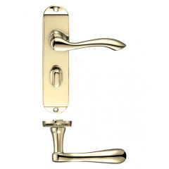 Zoo Project Arundel Lever on Backplate - Polished Brass Bathroom