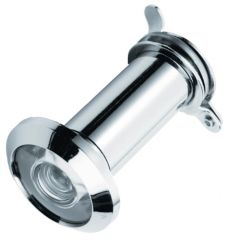 Carlisle Brass 180 Degree Door Viewer With Glass Lens - Polished Chrome Glass Lens