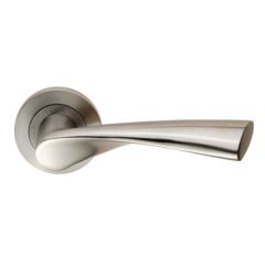 Eurospec SWL Breeze Lever on Round Rose - Satin Stainless Steel