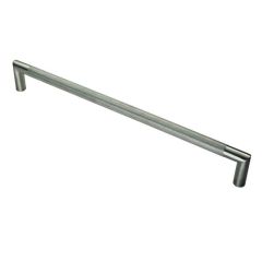 Eurospec Mitred KnurledGrade 304 Stainless Steel D Pull Handle 20mm dia - Satin Stainless Steel 450mm Centres