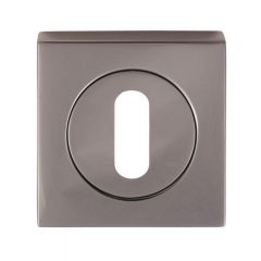 Carlisle Brass Serozzetta Standard Profile Square Escutcheon - Black Nickel