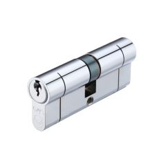 Zoo Offset 5 Pin Euro Profile Double Cylinder - Polished Chrome 30/40 (70mm)