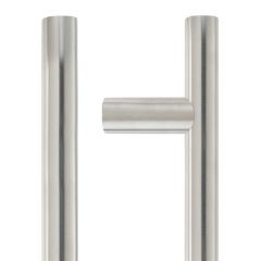 Zoo Grade 304 Stainless Steel Guardsman Pull Handle 19mm dia - Satin Stainless Steel 300mm Centres