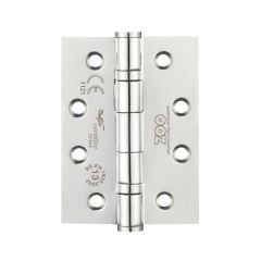 Zoo Grade 13 Ball Bearing Hinge Grade 304 Stainless Steel 102 x 76 x 3mm  (Sold in Pairs) - Satin Stainless Steel