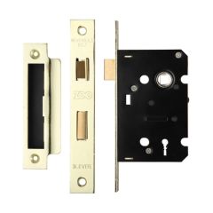 Zoo Contract Stainless Steel 3 Lever Sashlock - PVD Stainless Brass 64mm (45mm Backset)