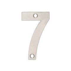Zoo 76mm Stainless Steel Numerals - Satin Stainless Steel Number 7
