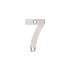 Zoo 50mm Stainless Steel Numerals - Satin Stainless Steel Number 7