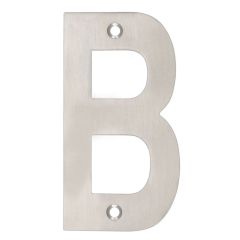 Zoo 102mm Stainless Steel Letters - Satin Stainless Steel Letter B