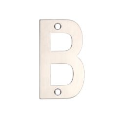 Zoo 76mm Stainless Steel Letters - Satin Stainless Steel Letter B