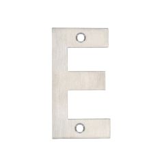Zoo 76mm Stainless Steel Letters - Satin Stainless Steel Letter E