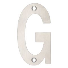 Zoo 102mm Stainless Steel Letters - Satin Stainless Steel Letter G